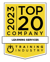 2023 Learning Services Award badge - Clarity Consultants 7th consecutive year winner