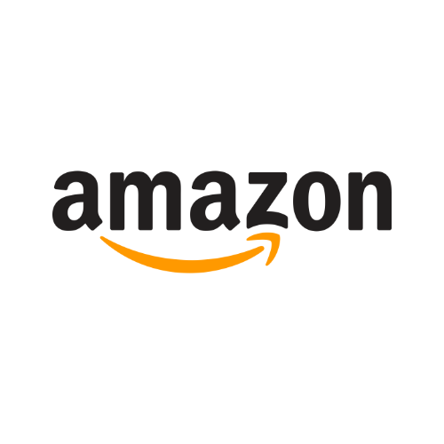 Amazon logo with the word "amazon" in black lowercase letters and a yellow arrow curving from the letter "a" to the letter "z" underneath.