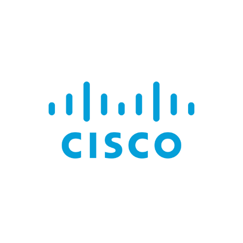 The Cisco logo with blue stylized bridge lines above the word "cisco" in lowercase blue letters on a light gray background.